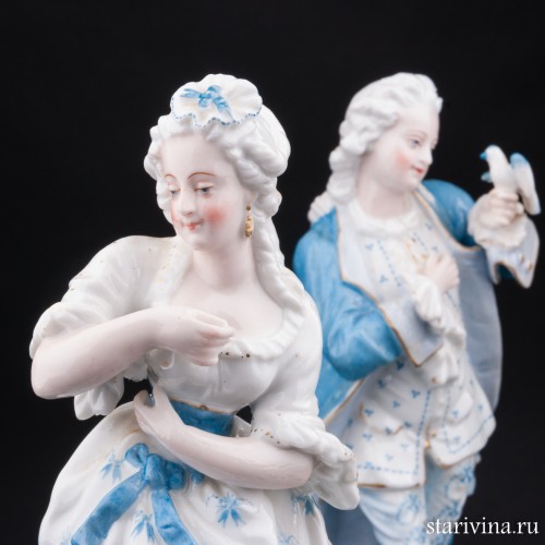 Пара в голубом, Франция, 19 в