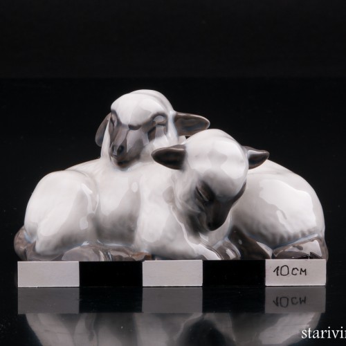 Две овечки, Royal Copenhagen, Дания, 1964 г