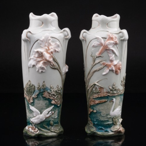 Две вазы в стиле модерн, Karl Ens, Германия, кон. 19 в