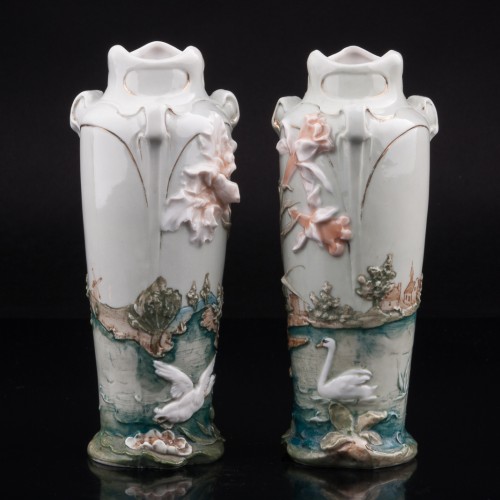 Две вазы в стиле модерн, Karl Ens, Германия, кон. 19 в