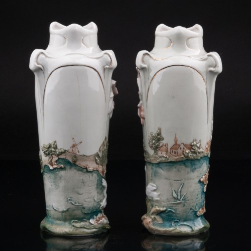 Две вазы в стиле модерн, Karl Ens, Германия, кон. 19 в