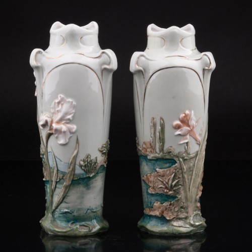 Две вазы в стиле модерн, Karl Ens, Германия, кон. 19 в