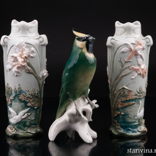 Две вазы в стиле модерн, Karl Ens, Германия, кон. 19 в