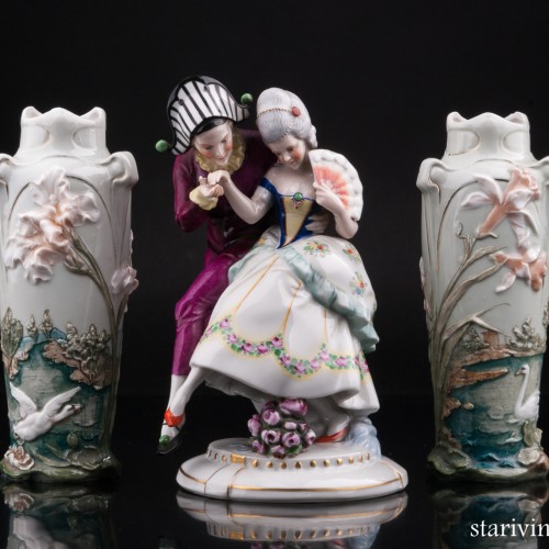 Две вазы в стиле модерн, Karl Ens, Германия, кон. 19 в