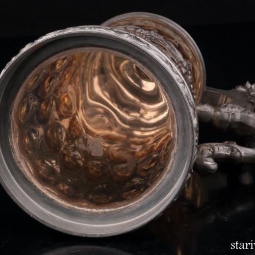 Стеклянная пивная кружка, 1/2 л, Германия, 1880 гг