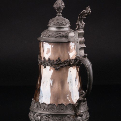 Стеклянная пивная кружка, 1/2 л, Германия, 1880 гг