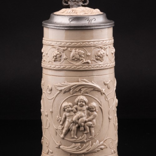 Пивная кружка E.H., 1 л, Villeroy & Boch, Германия, 1900 гг