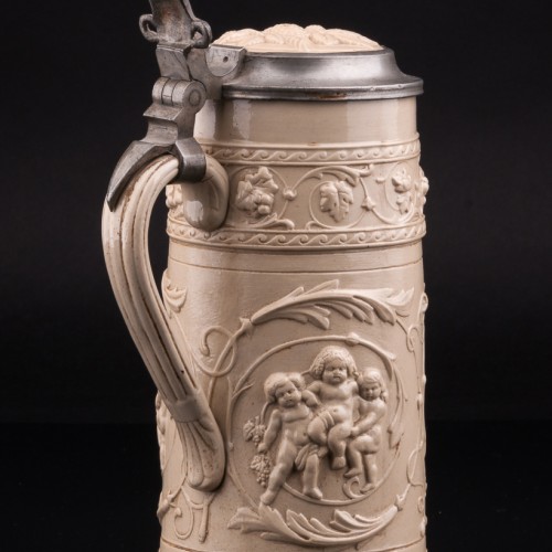 Пивная кружка E.H., 1 л, Villeroy & Boch, Германия, 1900 гг