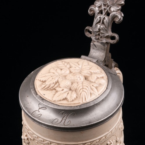 Пивная кружка E.H., 1 л, Villeroy & Boch, Германия, 1900 гг