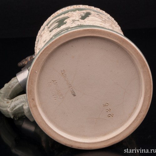 "Садись рядом!", пивная кружка 1 л, Albert Jacob Thewalt, Германия, нач. 20 в