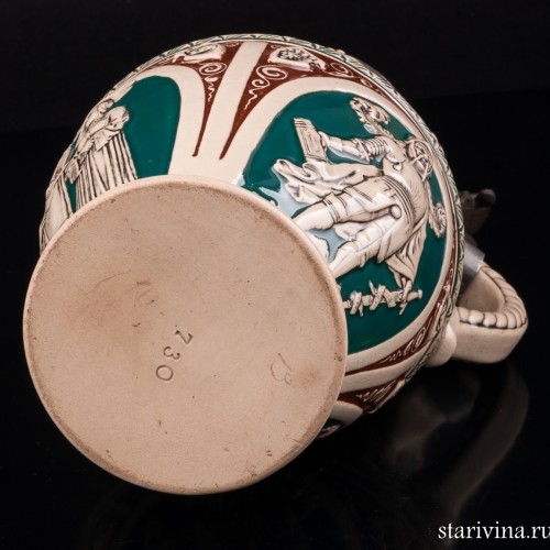 Пивной кувшин Сцены с ландскнехтами, Dumler & Breiden, Германия, 1900 гг