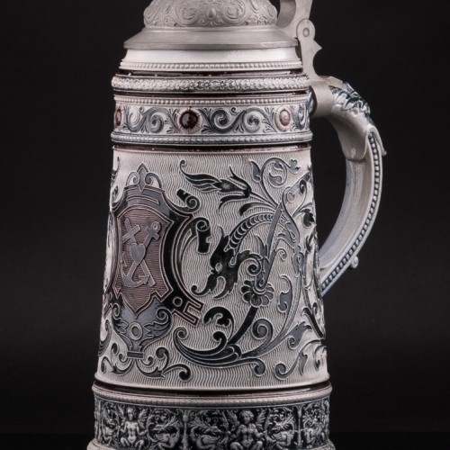 Пивной кувшин Вера, надежда, любовь, 3л, Marzi & Remy, Германия, ок. 1900 гг