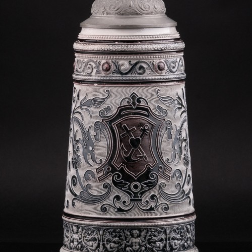 Пивной кувшин Вера, надежда, любовь, 3л, Marzi & Remy, Германия, ок. 1900 гг