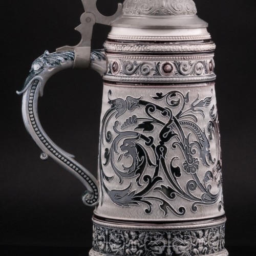 Пивной кувшин Вера, надежда, любовь, 3л, Marzi & Remy, Германия, ок. 1900 гг