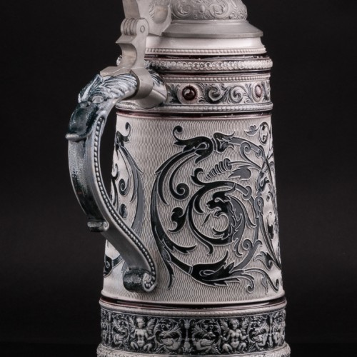 Пивной кувшин Вера, надежда, любовь, 3л, Marzi & Remy, Германия, ок. 1900 гг