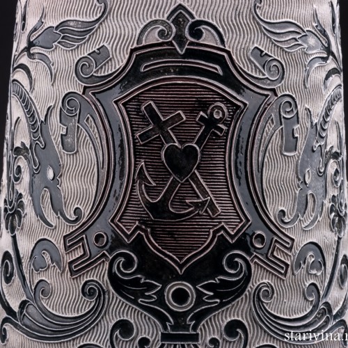 Пивной кувшин Вера, надежда, любовь, 3л, Marzi & Remy, Германия, ок. 1900 гг