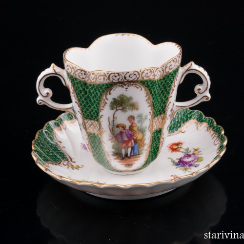 Чашка для горячего шоколада, Дрезден, Германия, кон. 19 - нач. 20 вв