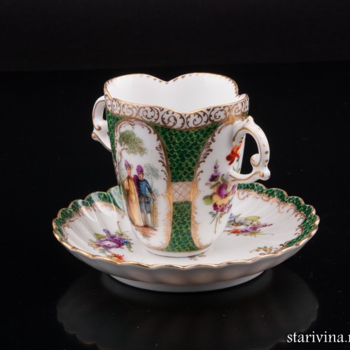 Чашка для горячего шоколада, Дрезден, Германия, кон. 19 - нач. 20 вв