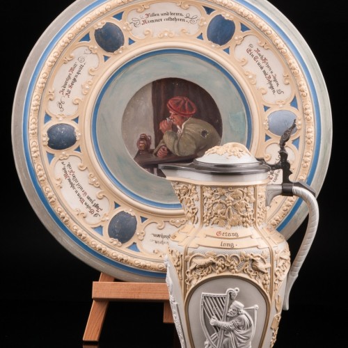 Декоративное фарфоровое блюдо, Villeroy & Boch, Германия, 1899 г