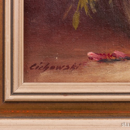 Картина маслом Букет цветов, натюрморт, , сер. 20 в.