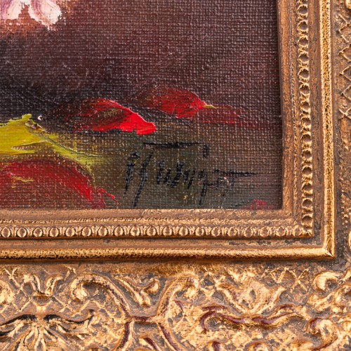 Картина маслом Букет с маками, натюрморт, , сер. 20 в.