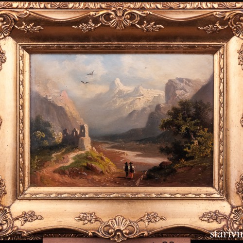 Долина Рейна возле Рагац, пейзаж, 1900 г