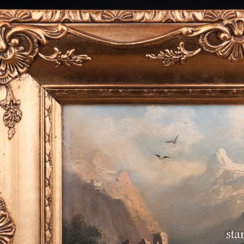 Долина Рейна возле Рагац, пейзаж, 1900 г