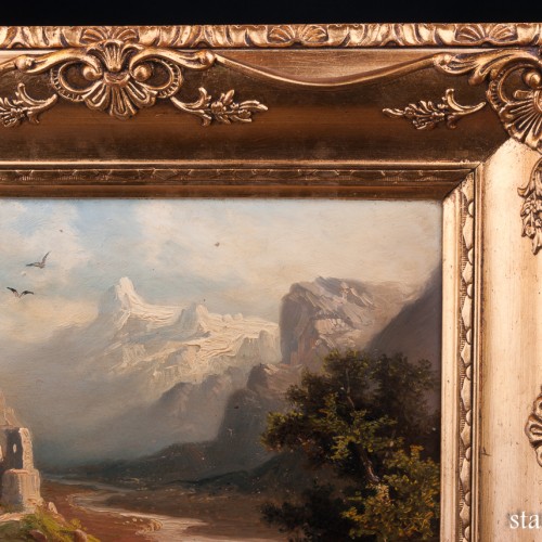 Долина Рейна возле Рагац, пейзаж, 1900 г