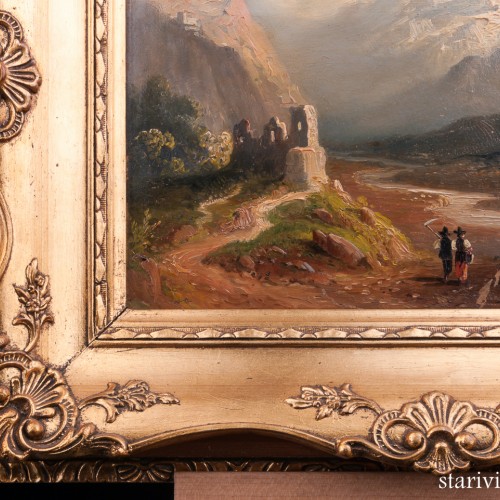 Долина Рейна возле Рагац, пейзаж, 1900 г