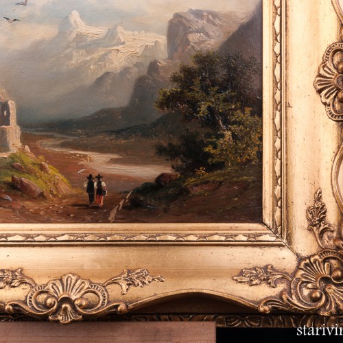 Долина Рейна возле Рагац, пейзаж, 1900 г