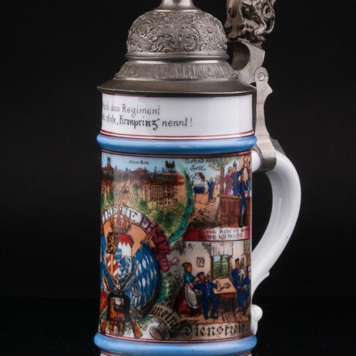 Резервистская (полковая) кружка 1/2 л, Германия, 1902 г