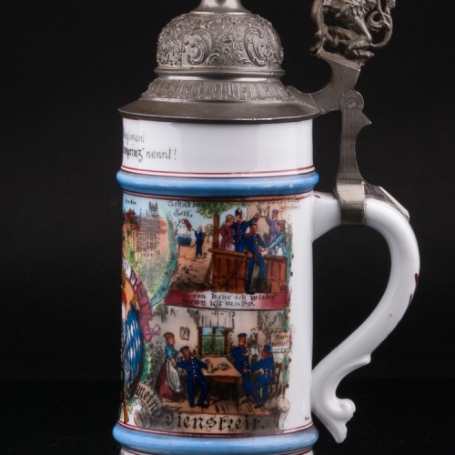 Резервистская (полковая) кружка 1/2 л, Германия, 1902 г