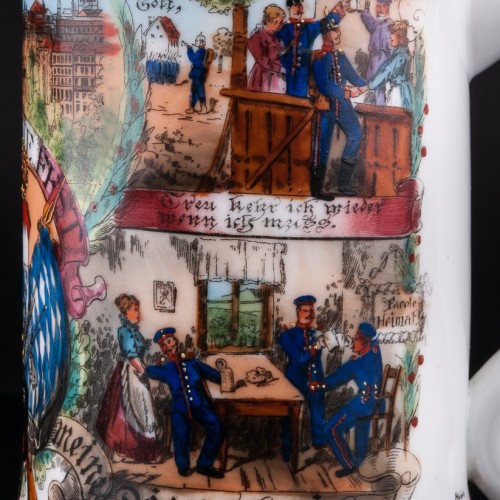 Резервистская (полковая) кружка 1/2 л, Германия, 1902 г