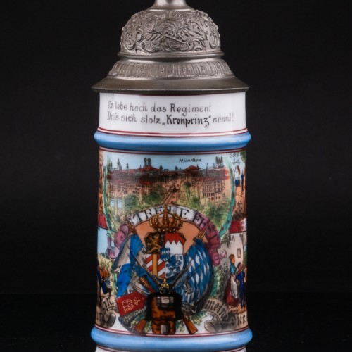 Резервистская (полковая) кружка 1/2 л, Германия, 1902 г