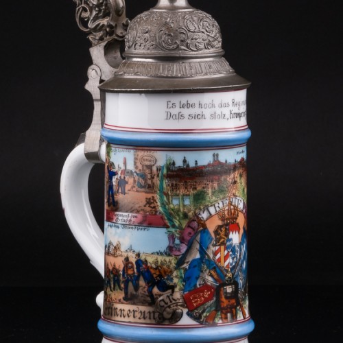 Резервистская (полковая) кружка 1/2 л, Германия, 1902 г