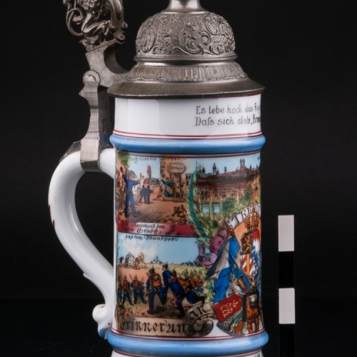 Резервистская (полковая) кружка 1/2 л, Германия, 1902 г