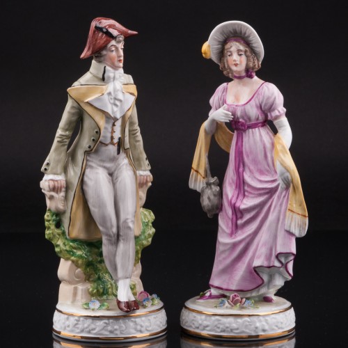 Пара в костюмах 19 века, Sitzendorf, Германия, вт. пол. 20 в