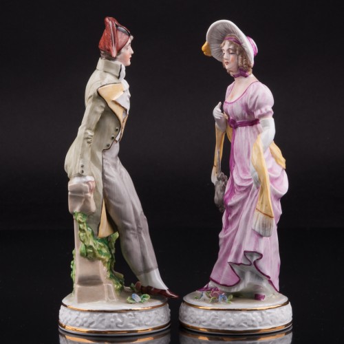 Пара в костюмах 19 века, Sitzendorf, Германия, вт. пол. 20 в