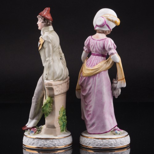 Пара в костюмах 19 века, Sitzendorf, Германия, вт. пол. 20 в