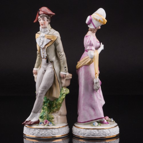 Пара в костюмах 19 века, Sitzendorf, Германия, вт. пол. 20 в