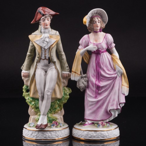 Пара в костюмах 19 века, Sitzendorf, Германия, вт. пол. 20 в