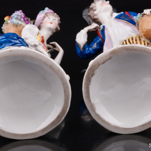 Пара с корзинами фруктов, Sitzendorf, Германия, пер. пол. 20 в