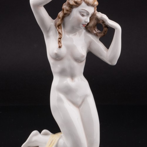 Купальщица, обнаженная девушка, Tirschenreuth, Германия, 1950 гг