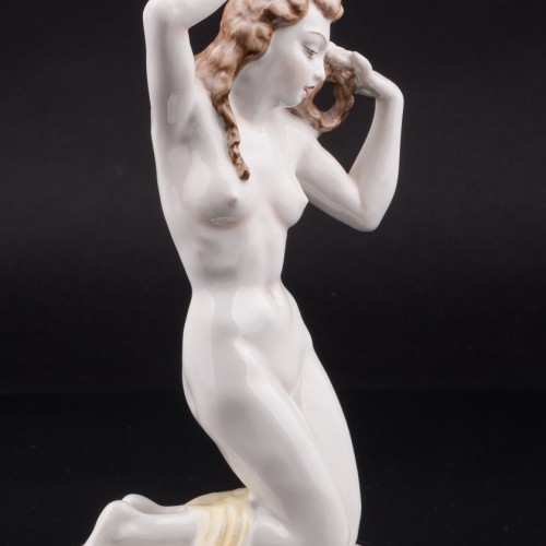 Купальщица, обнаженная девушка, Tirschenreuth, Германия, 1950 гг