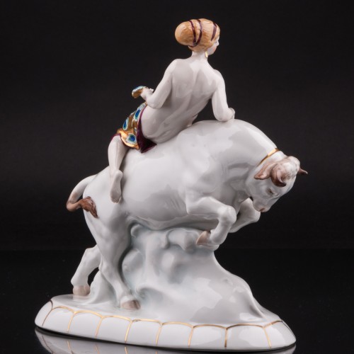 Похищение Европы, обнаженная на быке, Hertwig & Co, Германия, 1920-30 гг