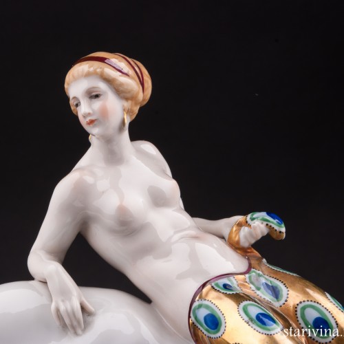 Похищение Европы, обнаженная на быке, Hertwig & Co, Германия, 1920-30 гг