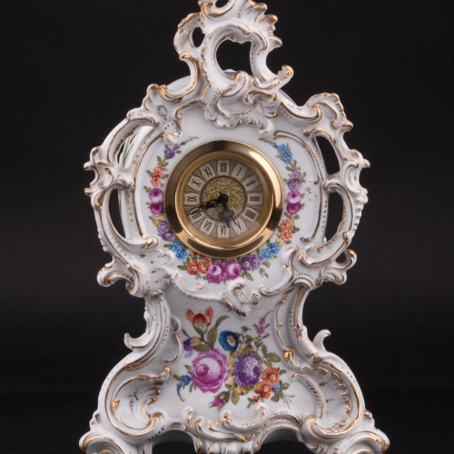 Фарфоровые часы, Dressel, Kister & Co, Германия, 1907-20 гг