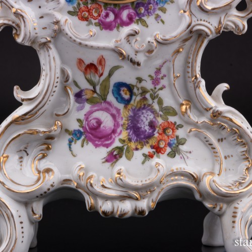 Фарфоровые часы, Dressel, Kister & Co, Германия, 1907-20 гг