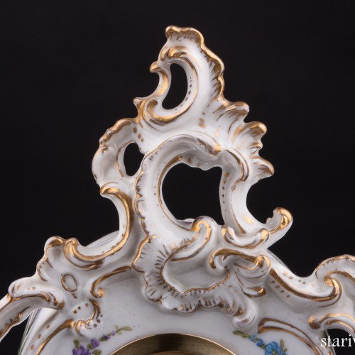 Фарфоровые часы, Dressel, Kister & Co, Германия, 1907-20 гг