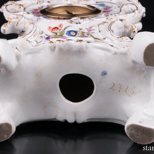 Фарфоровые часы, Dressel, Kister & Co, Германия, 1907-20 гг